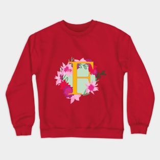 Monogram F, Personalized Initial Crewneck Sweatshirt